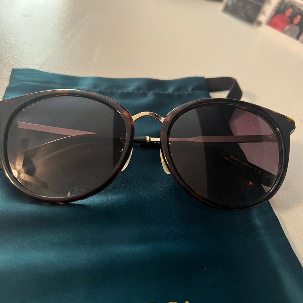Gucci Brown Tortoise Sunglasses